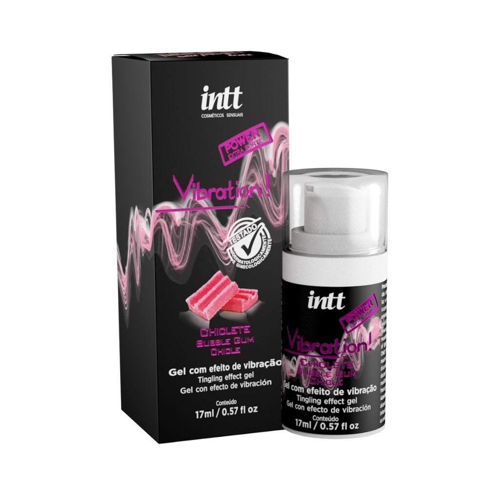 Lubricante femenino efecto vibracion chicle