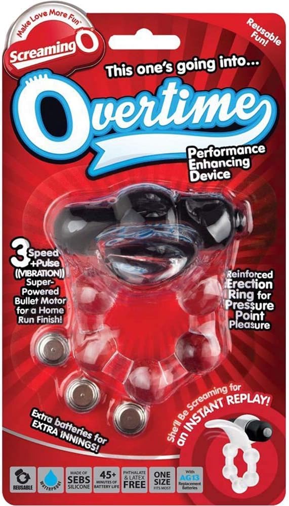 Anillo vibrador overtime black