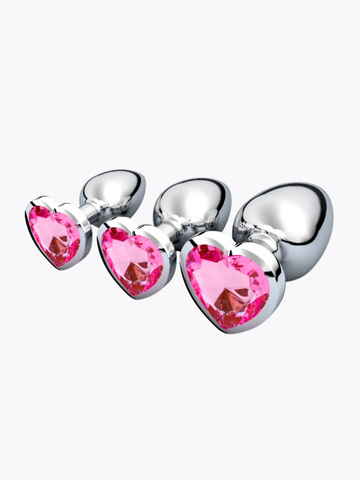 3x Heart Metalizado