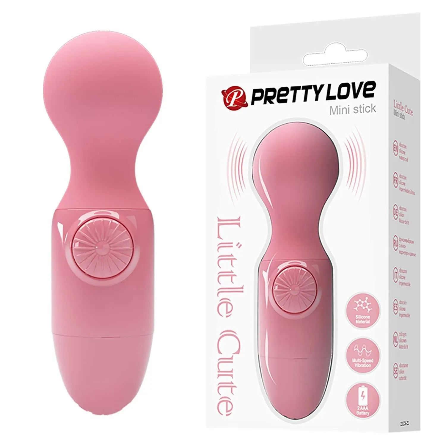Vibrador externo mini stick rosa