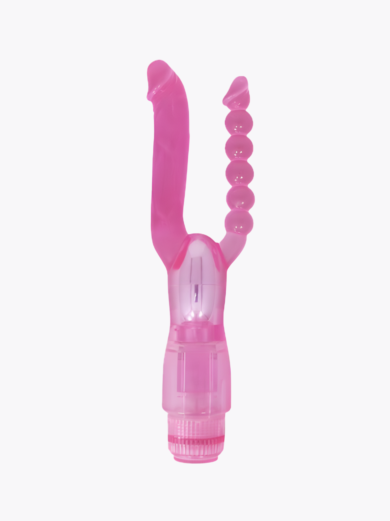 Vibrador cristal doble penetración jelly