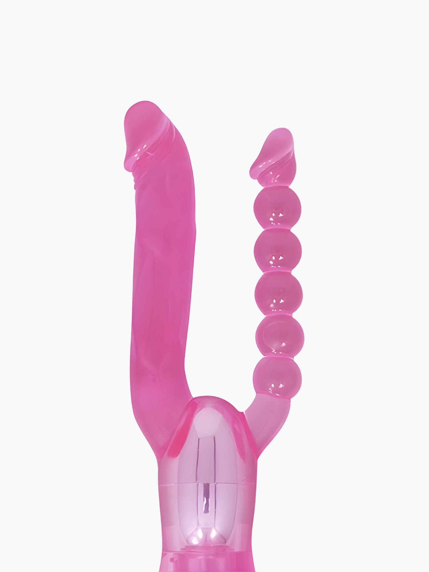 Vibrador cristal doble penetración jelly