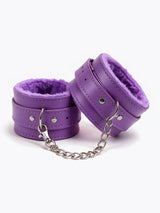 Esposas eco cuero con felpa MORADO