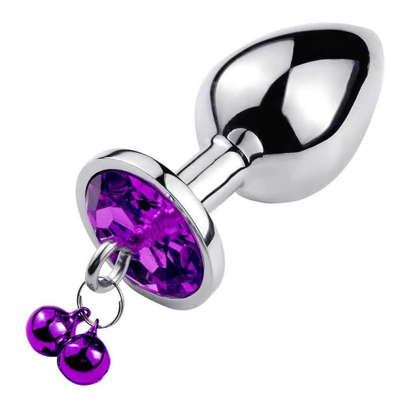 Plug Anal Joya Morada Talla S Cascabel